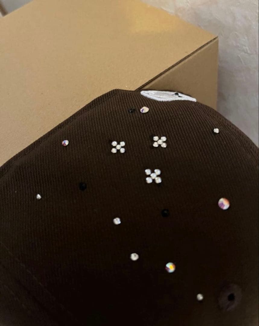 New Era 59FIFTY ジュエルキャップ　ブラウン７3/8