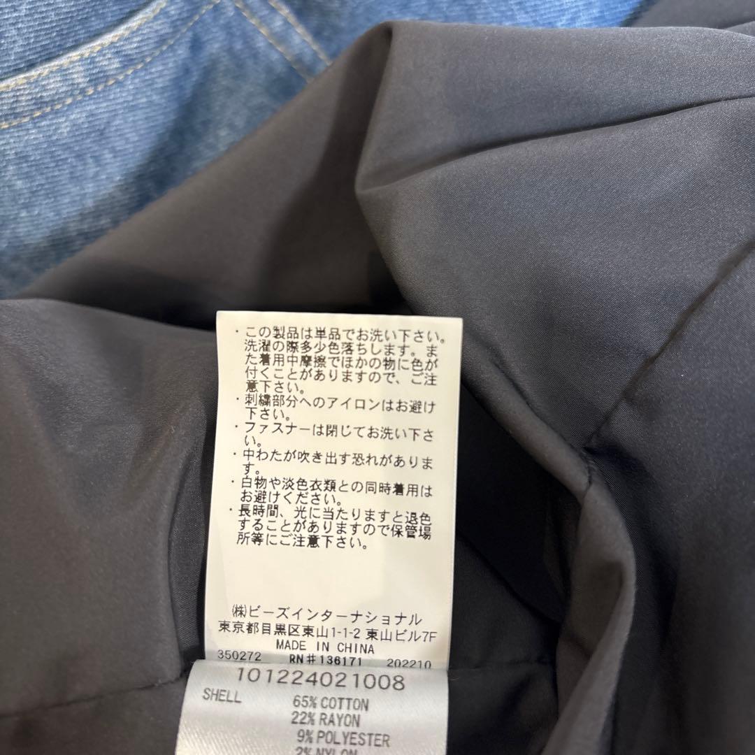 エクストララージ XLARGE アウター　インディゴ 中綿　デニム　インディゴ
