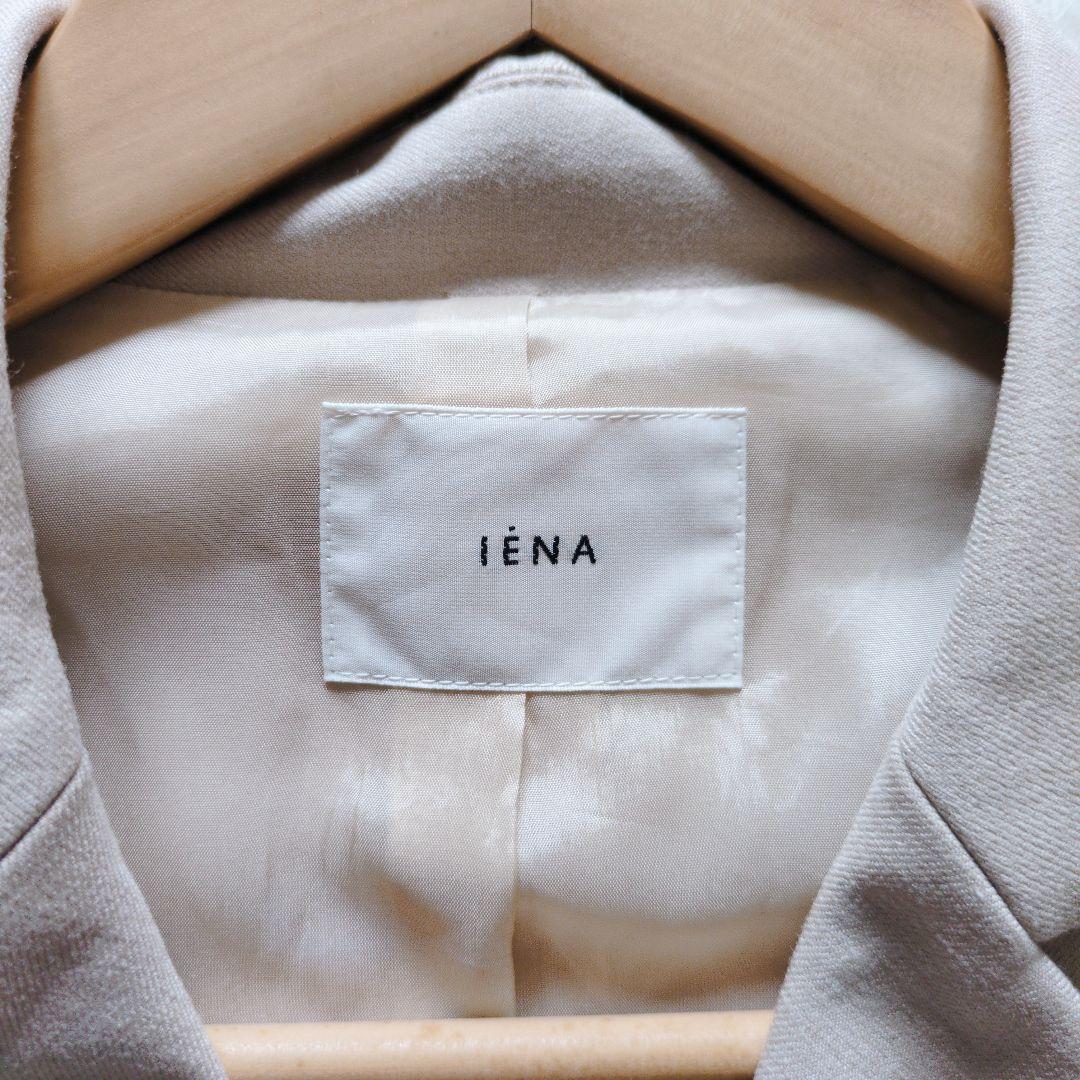 完売品　IENA　24ss　T/Rツイル ダブルブレストジャケット　金ボタン
