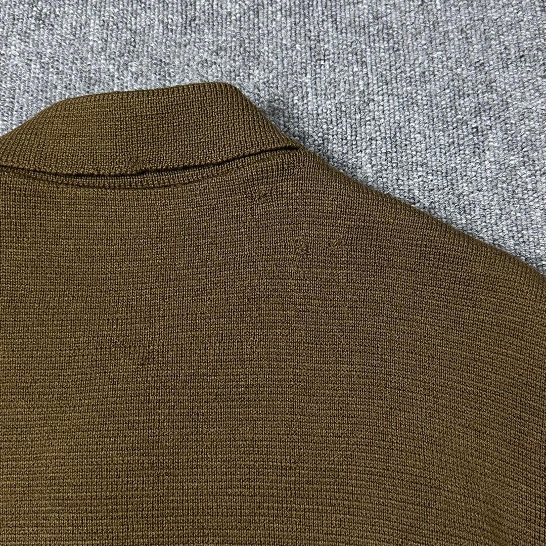 70s silton レザー切り替え ニットジャケット ビンテージ 古着