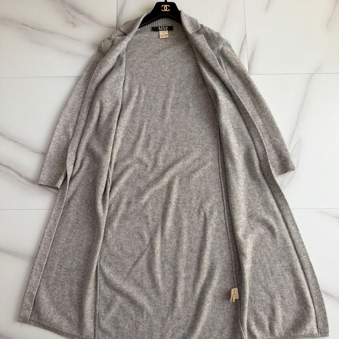 希少 MM MaxMara マックスマーラ カシミヤ ロング カーディガン