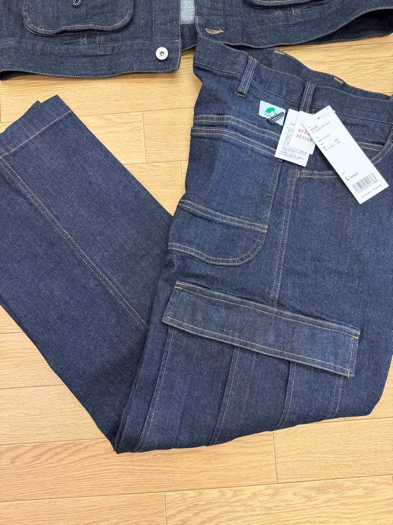 桑和　beams design デニム　セットアップ　サイズL