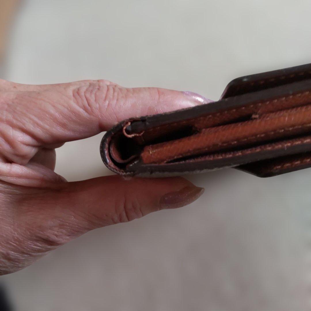 Louis Vuitton 二つ折り財布 ブラウン美品