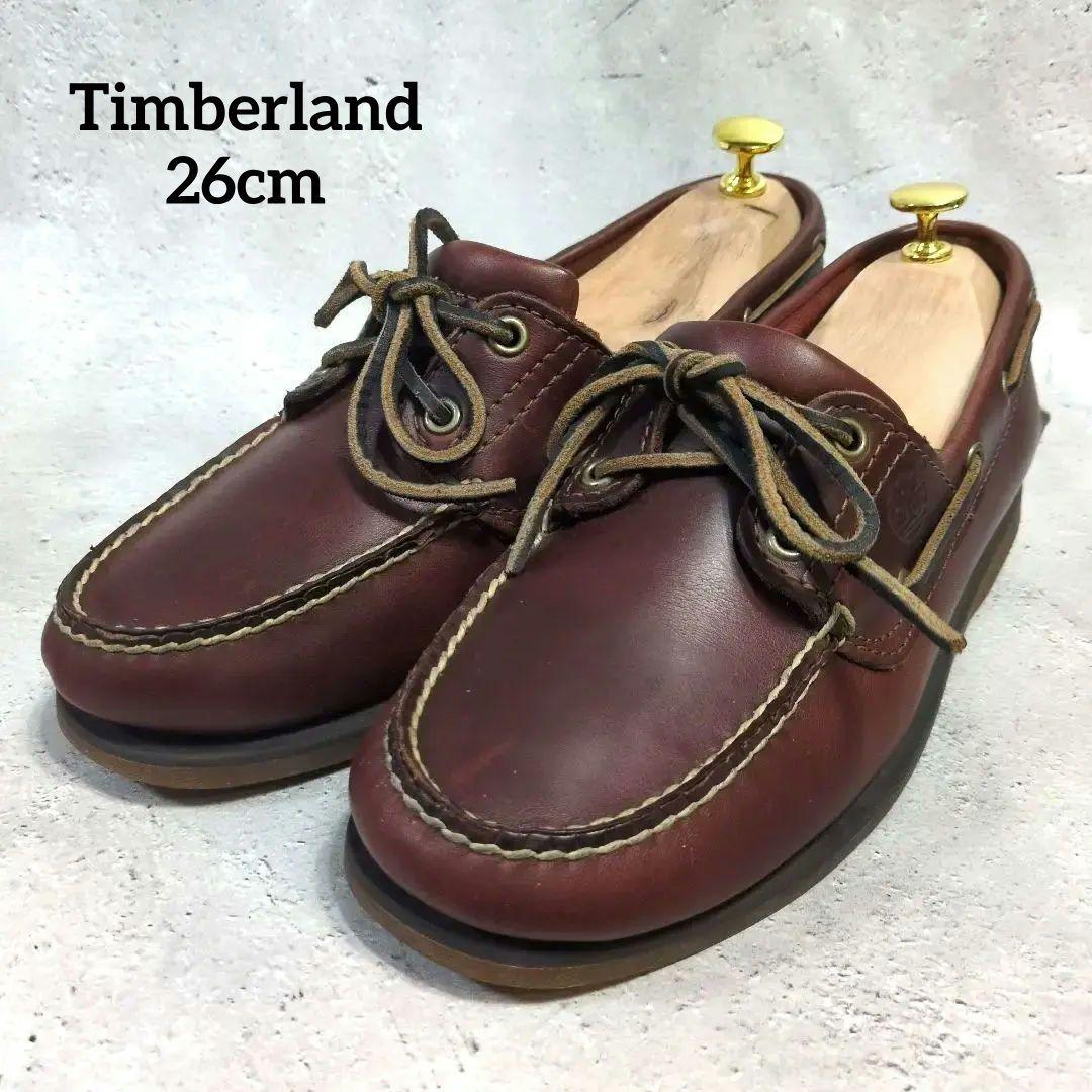 Timberland ティンバーランド 3eyeデッキシューズ バーガンディ26