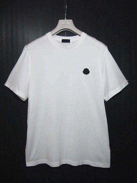 連休特価 モンクレール Tシャツ・カットソー ラバーロゴ＆大ロゴ バック切替L超
