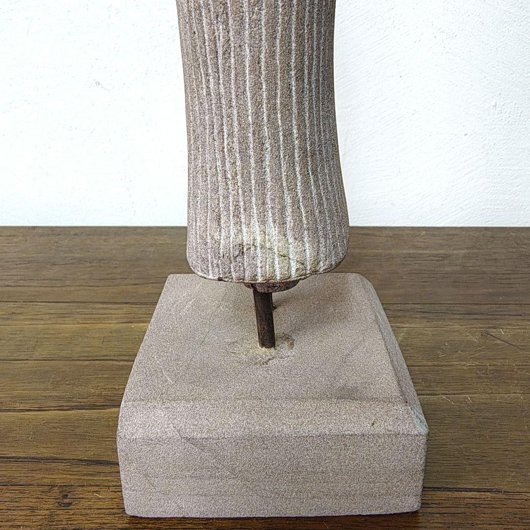 クメール　女神像　砂岩　彫刻　オブジェ　H39cm