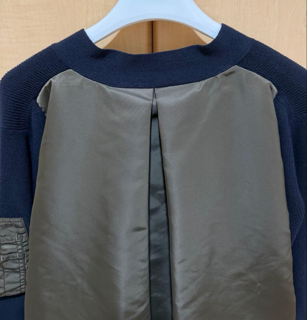 “2025年”《未使用に近い美品》★sacai サカイ★MA-1 カーディガン