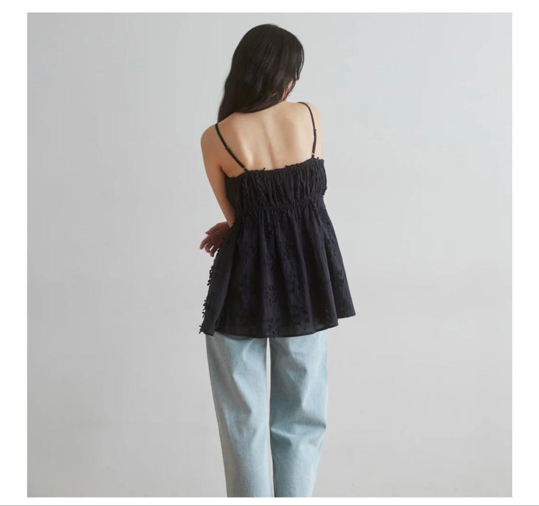 searoomlynn 3D Embroideryチュニックキャミ ブラック
