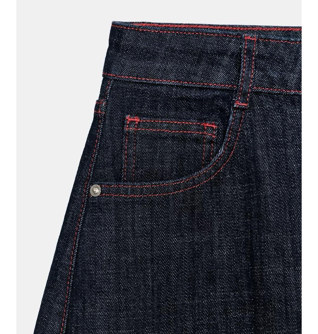 タグ付新品★ZARAのZ1975ハイウエストバレルフィットデニムパンツ★EU44