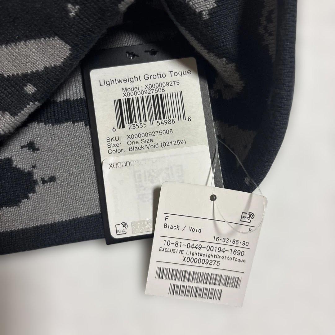 ARC’TERYX GROTTOTOQUEグロットトーク ブラック【新品未使用】