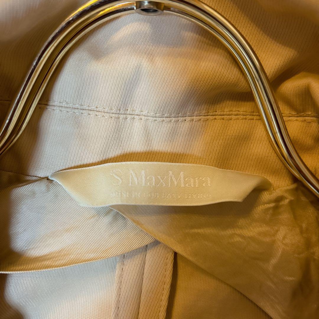 mic0358！！Max Mara ショートトレンチコート　40 ベージュ