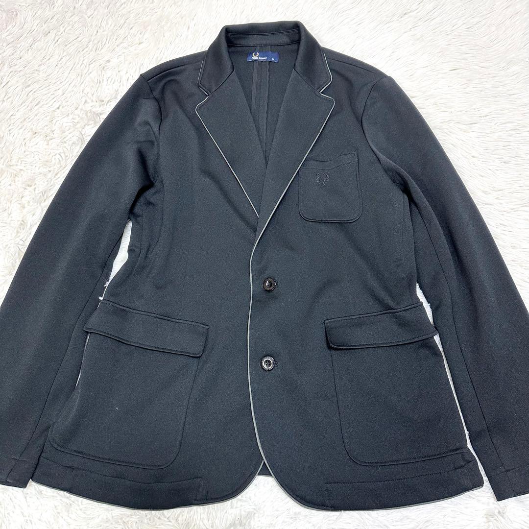 【希少XL×洗える×ジャージ素材】フレッドペリー テーラードジャケット 月桂樹