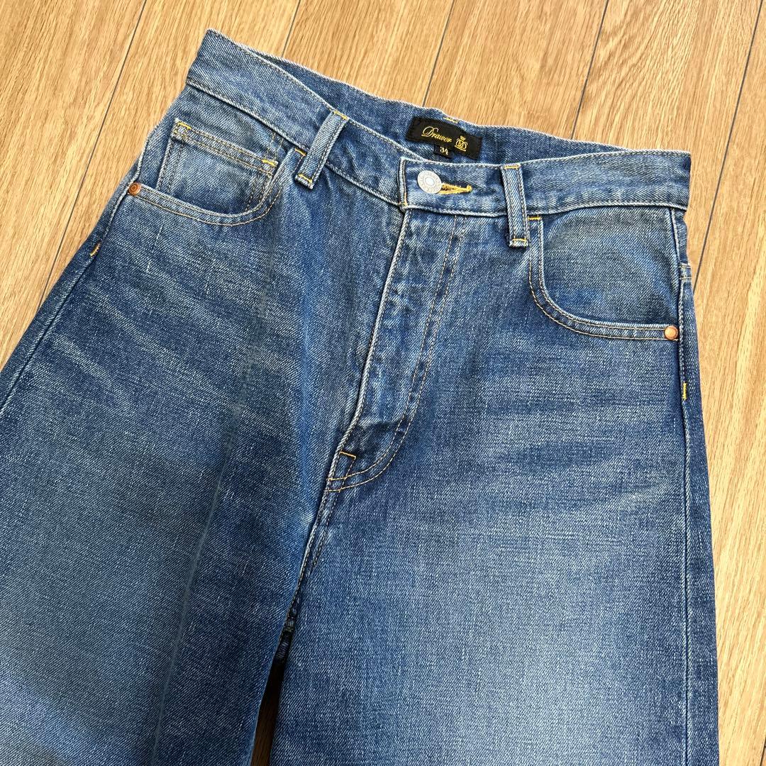 PRE1 ブリーチデニム5ポケットパンツ