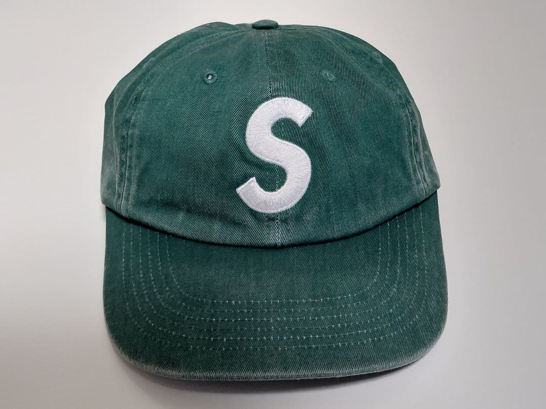 美品　Supreme　Pigment　Coated　S Logo　6-Panel