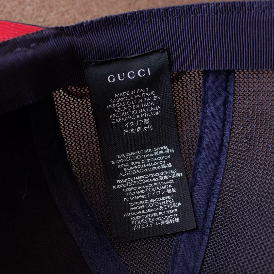 GUCCI グッチ × ニューヨークヤンキース フラワー メッシュキャップ 紺白