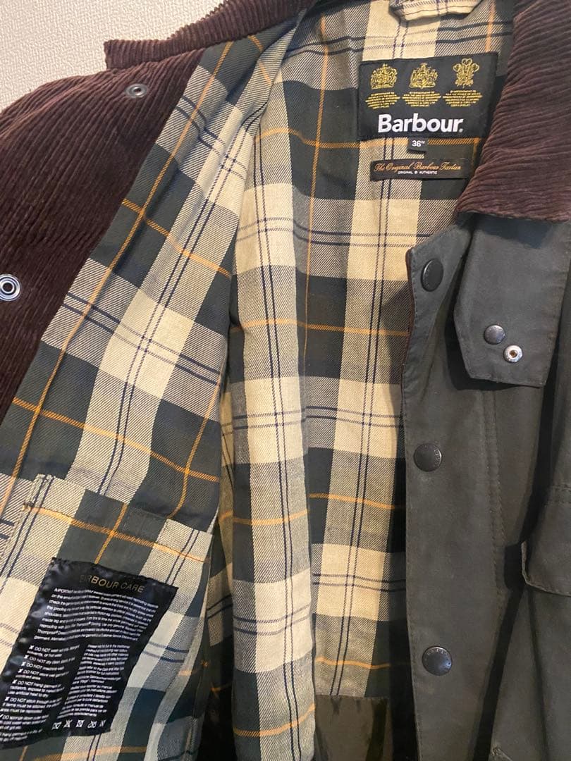 美品KaptainSunshine×Barbourスタンドカラートラベラーコート