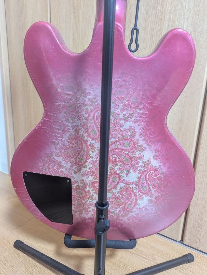 Gibson ES-335 Studio 改造モデル｜ピンクペイズリー