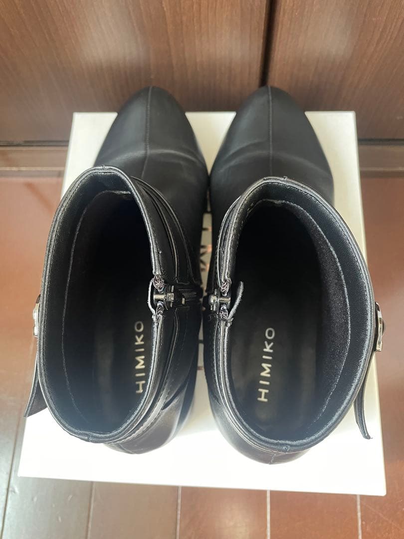 最大値下げ⭐︎本革⭐︎超美品☆ヒミコ☆ショートブーツ☆黒25㎝