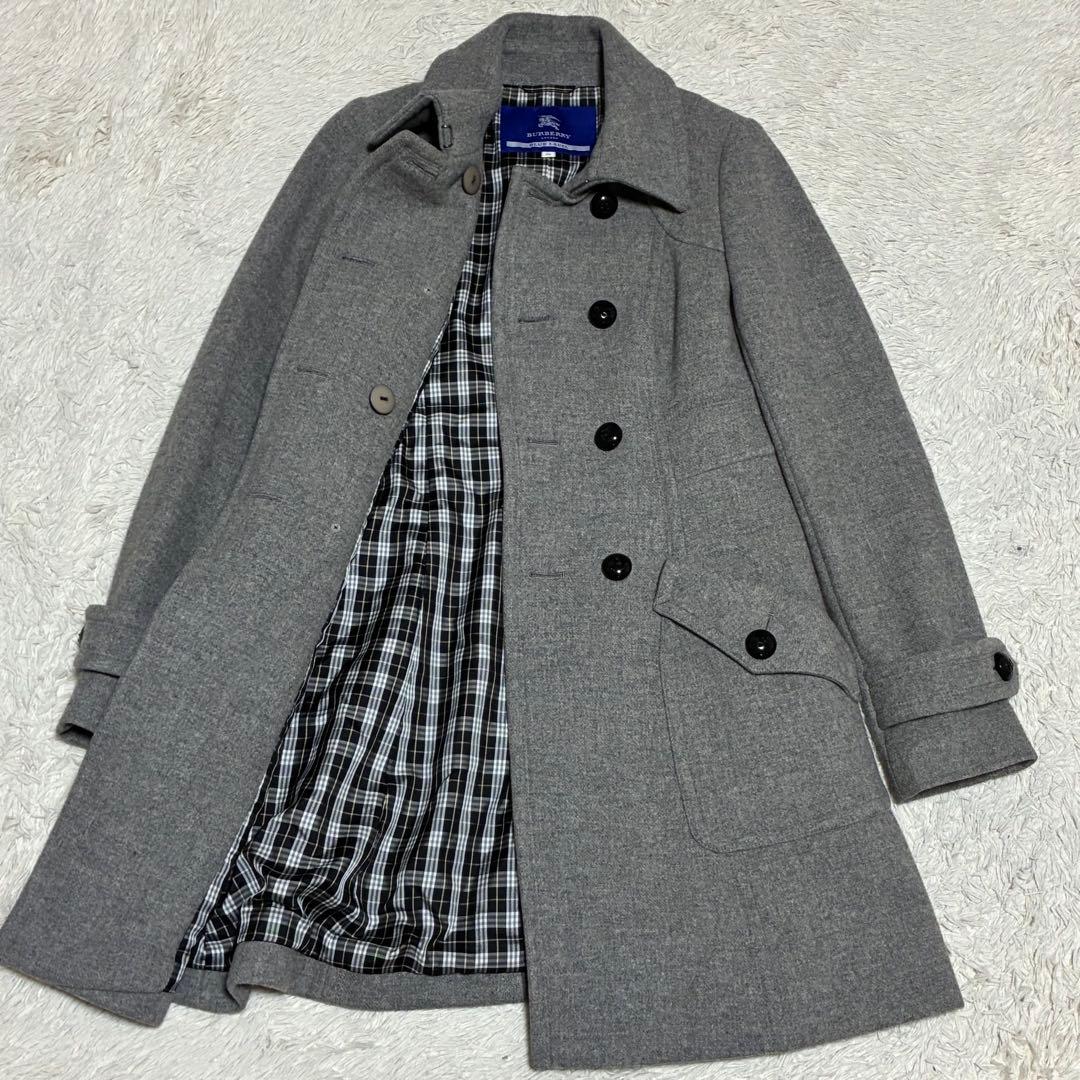 BURBERRY BLUE LABEL 【美品】 ノバチェック ダブル コート