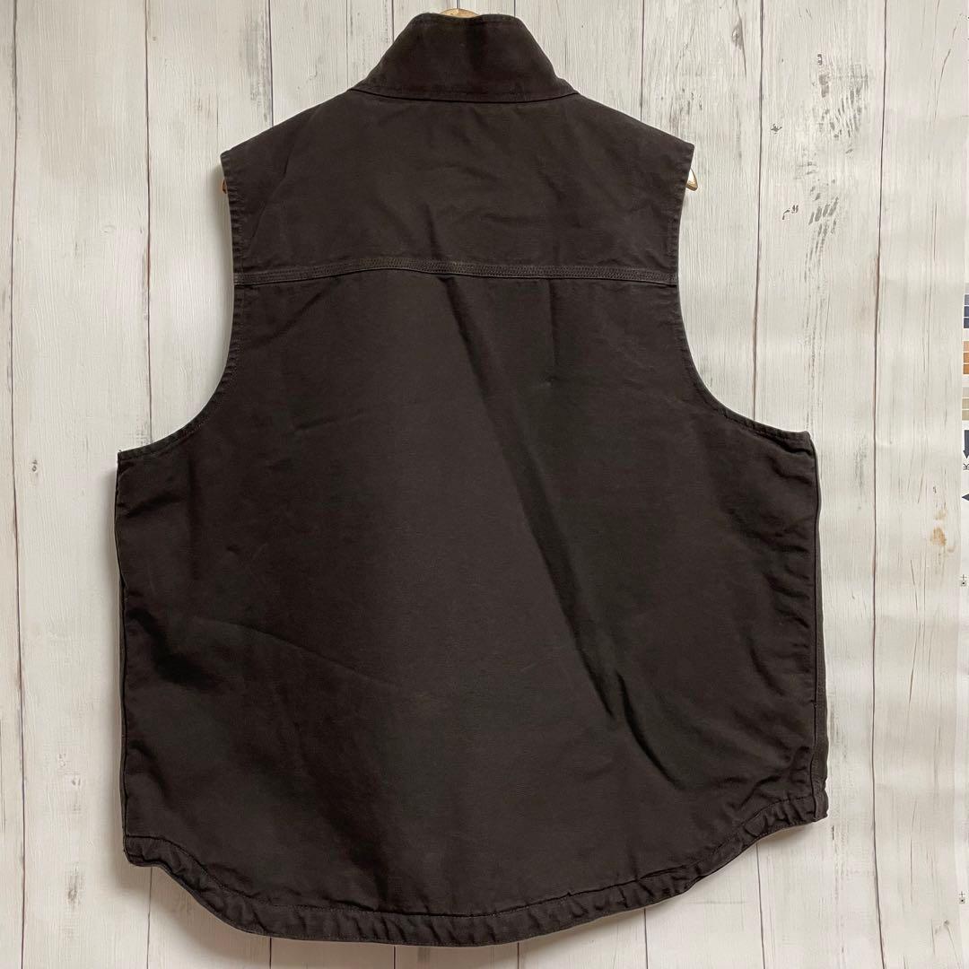 Carhartt カーハート 刺繍ロゴ ダック ボア ベスト ジャケット XL