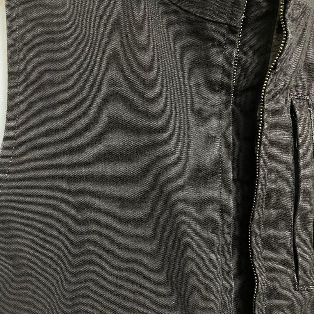 Carhartt カーハート 刺繍ロゴ ダック ボア ベスト ジャケット XL