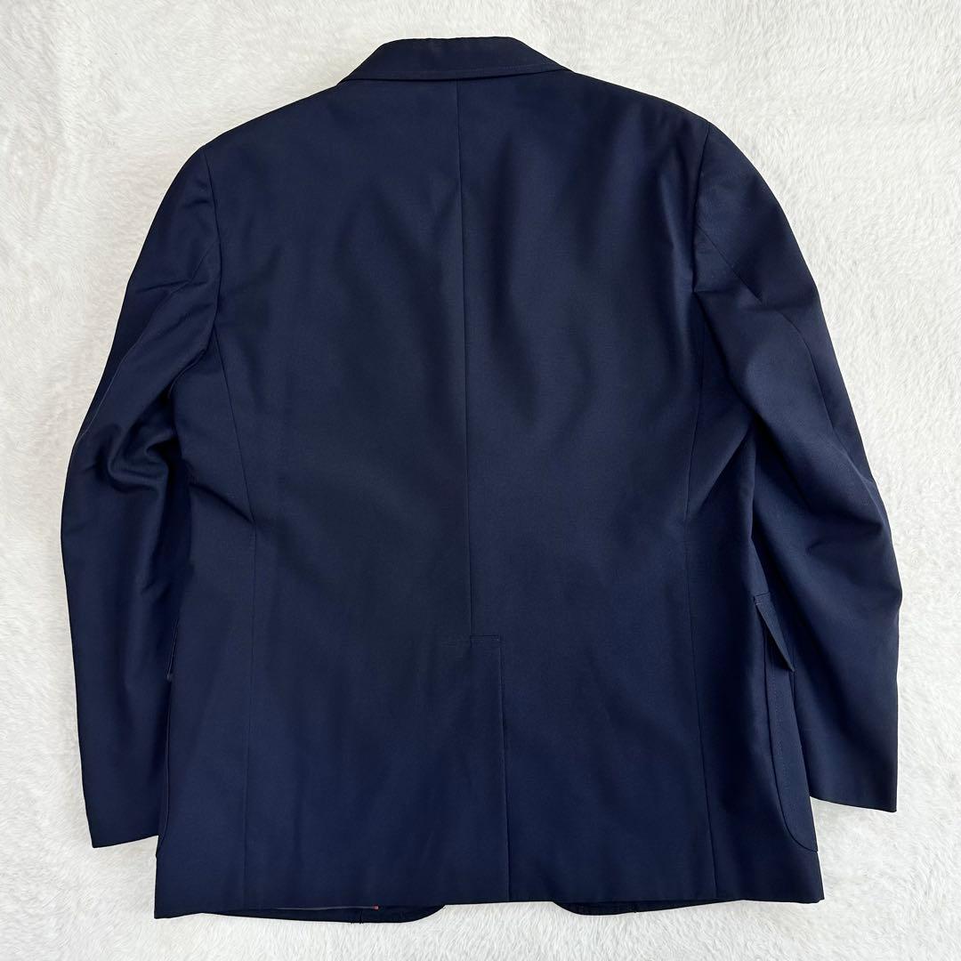 極美品✨J.PRESS 紺ブレ 金ボタン 3B段返り 赤パイピング ネイビー L