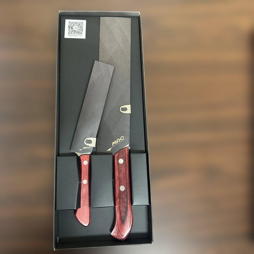 【新品】マック 包丁セット 三徳＆ペティナイフ クローム・モリブデン鋼2本組