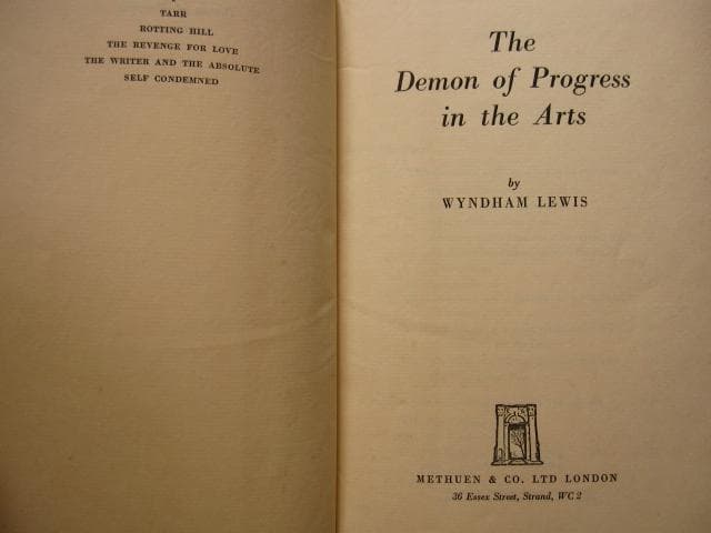 洋書 The Demon of Progress in the Arts