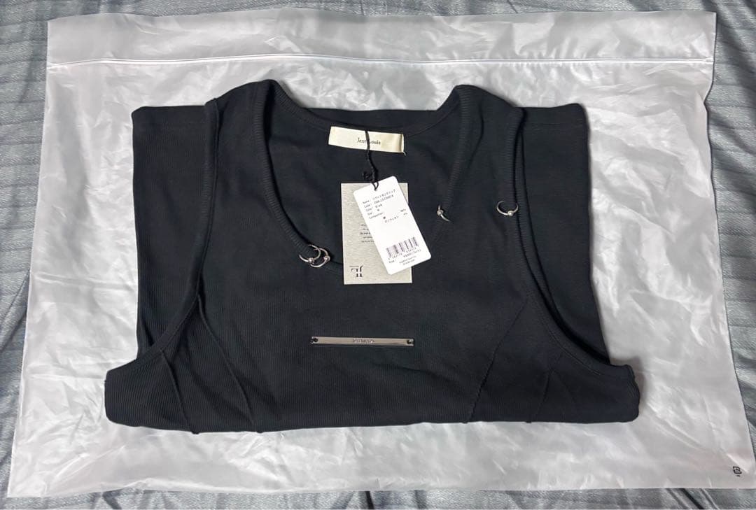 【新品未使用】jent louis ピアスタンクトップ size:M
