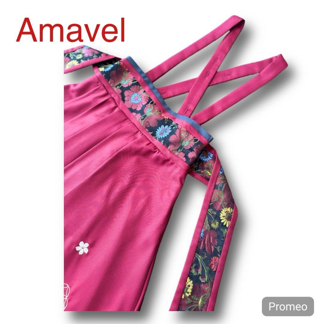 【極美品・完売品】Amavel 鈴猫みくじの縁結スカート（レッド）