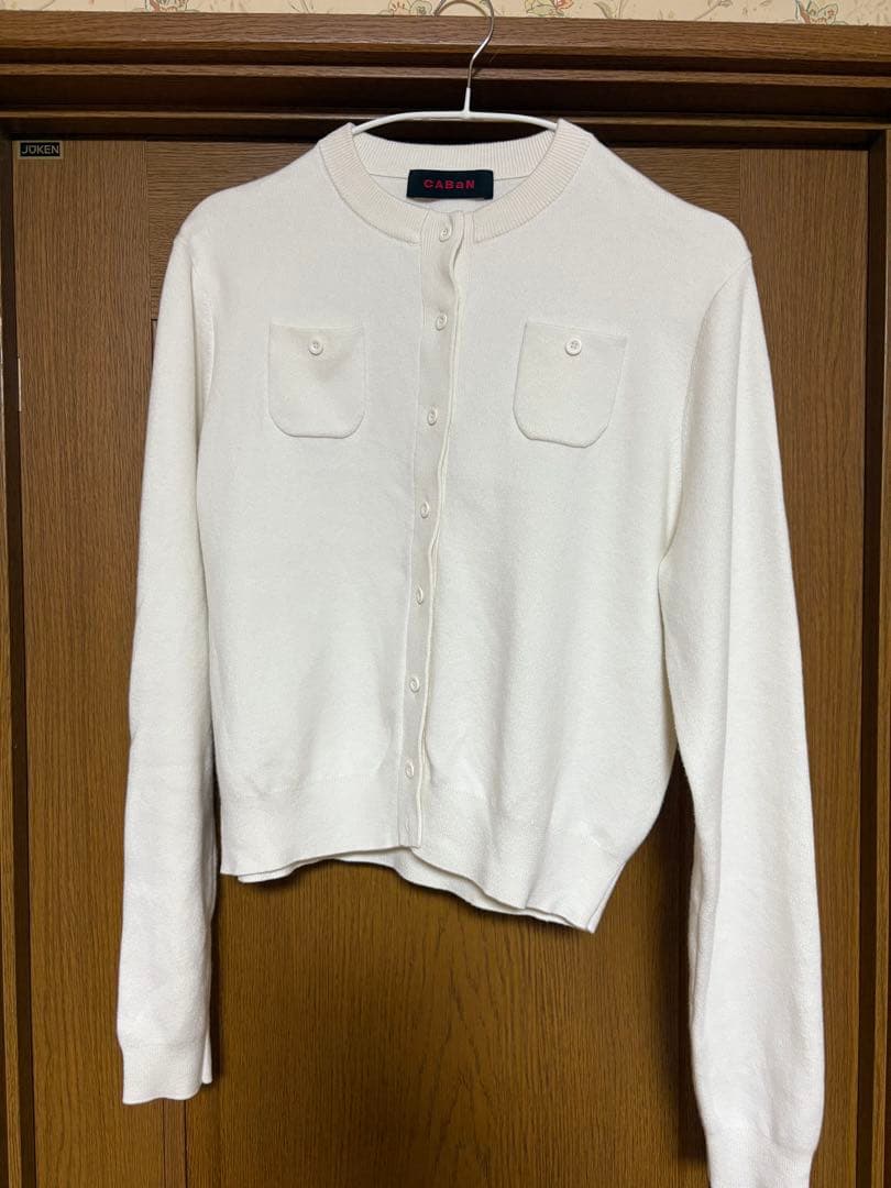 k*♡様 CABaN コットンカシミヤクルーネックカーディガン