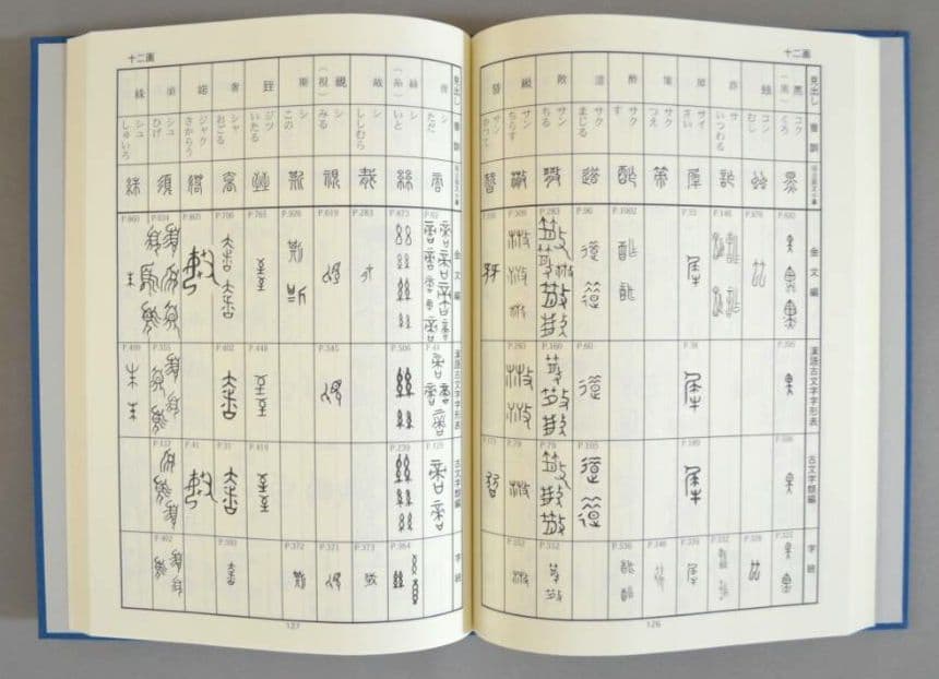 『古代文字字典全集【全６巻】』セット　甲骨から篆書まで　古代文字の変遷を集大成
