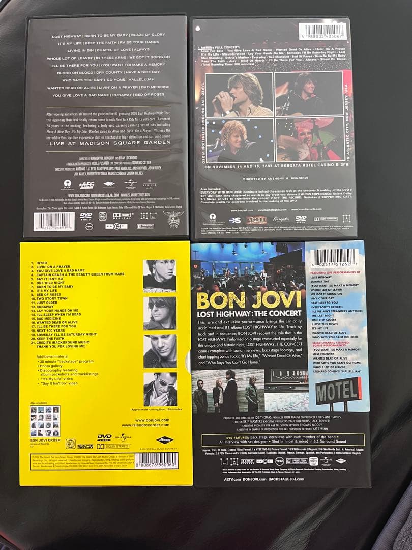 BON JOVI DVDセット　4点