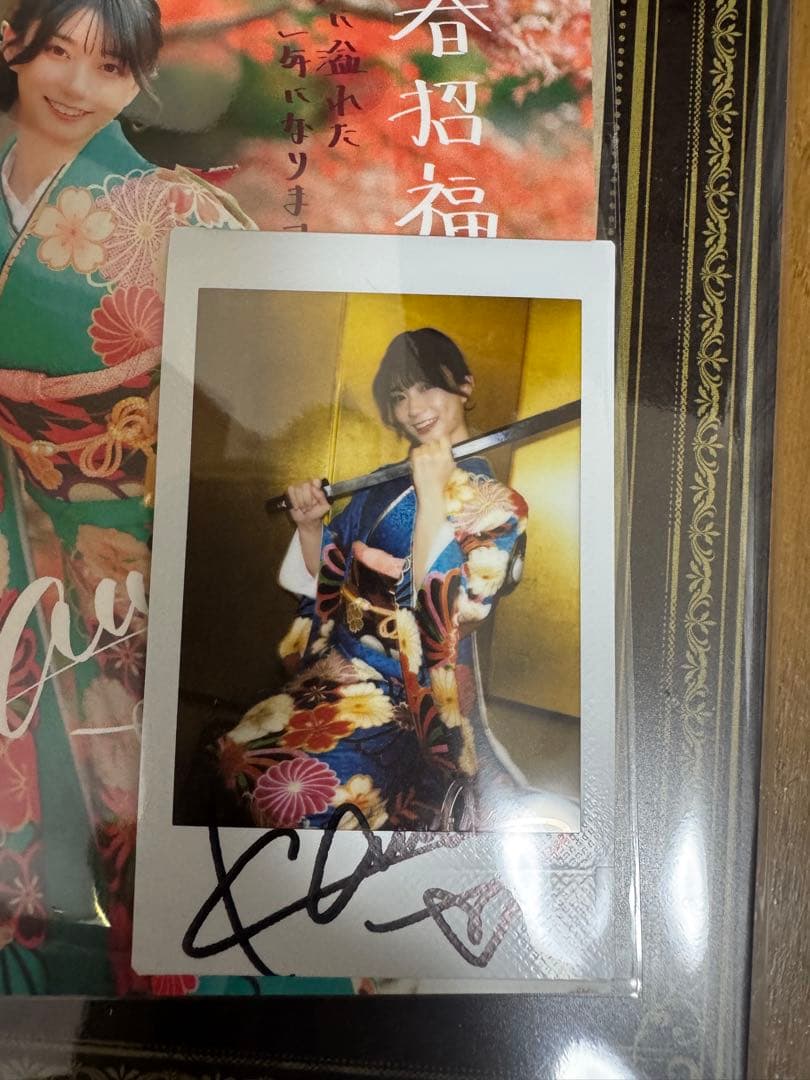 瀬戸環奈　年賀状ポストカード　直筆サイン入りチェキ　セット