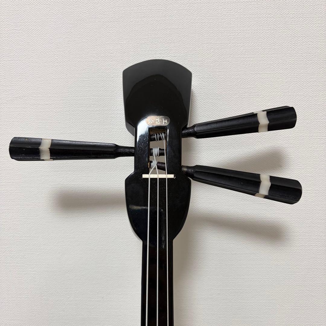 ★美品★ 沖縄三線 蛇柄　人工革　三味線 胴巻き 和楽器