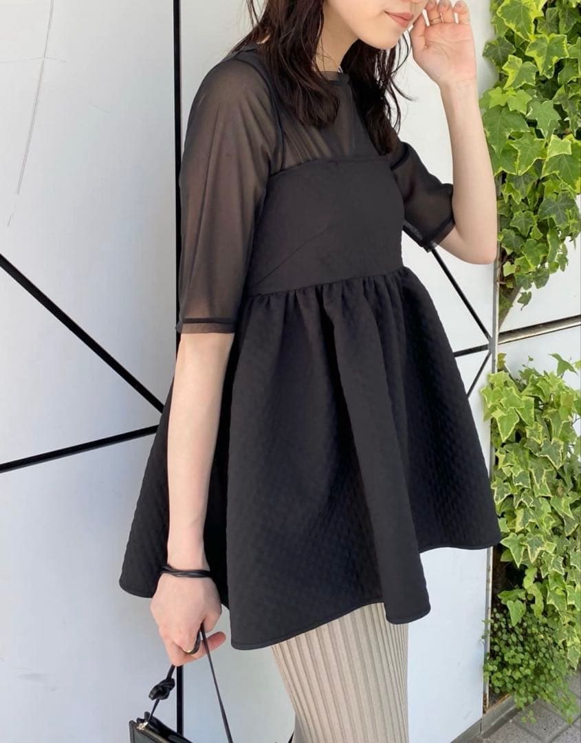 ★美品★ Whim Gazette ウィムガゼット ジャガードキャミブラウス