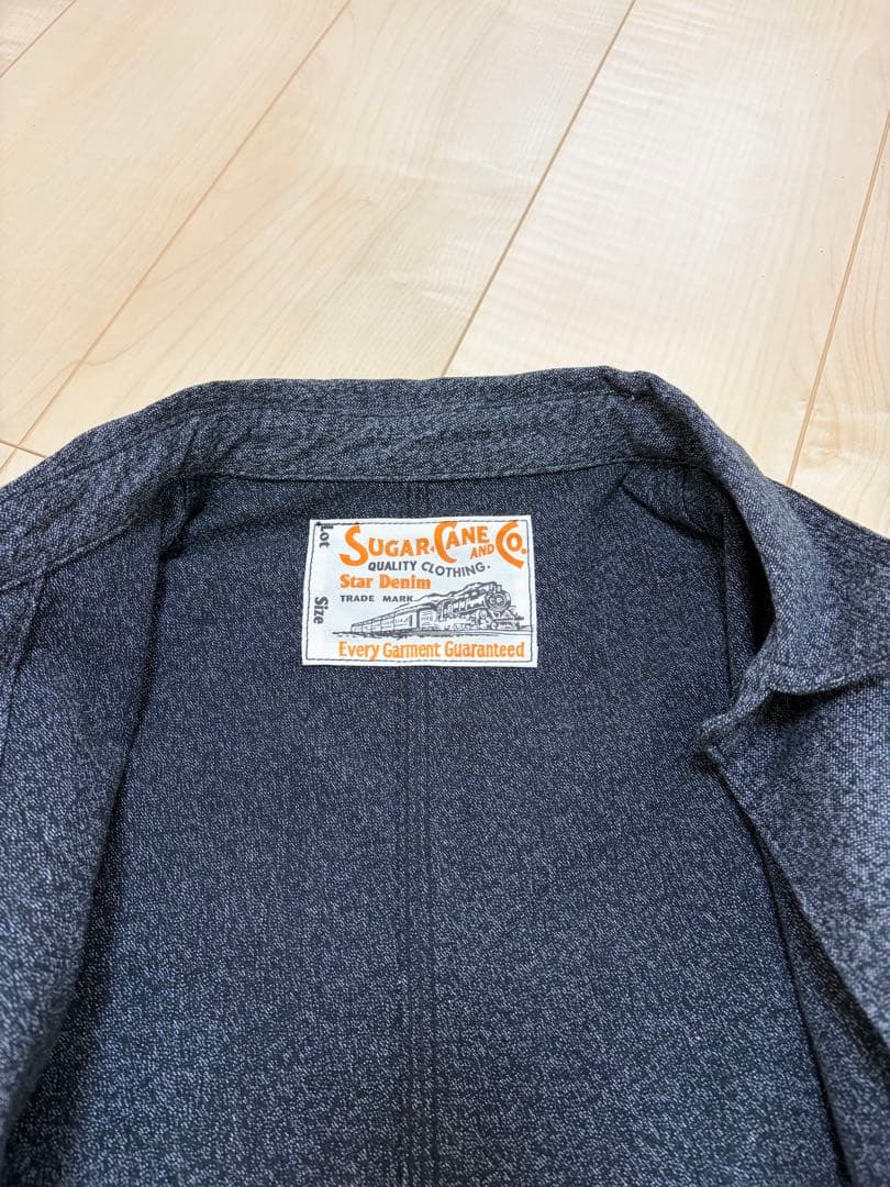 SUGAR CANE SC15659 9oz. ブラックコバート ワークコート