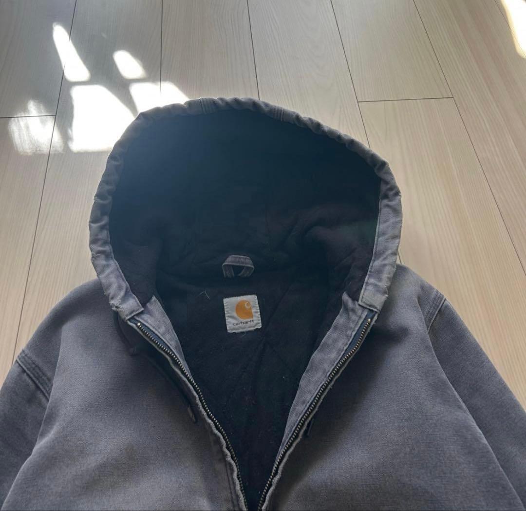 （希少サイズ・ヒゲあり‼️）Carhartt アクティブジャケット短丈　グレー