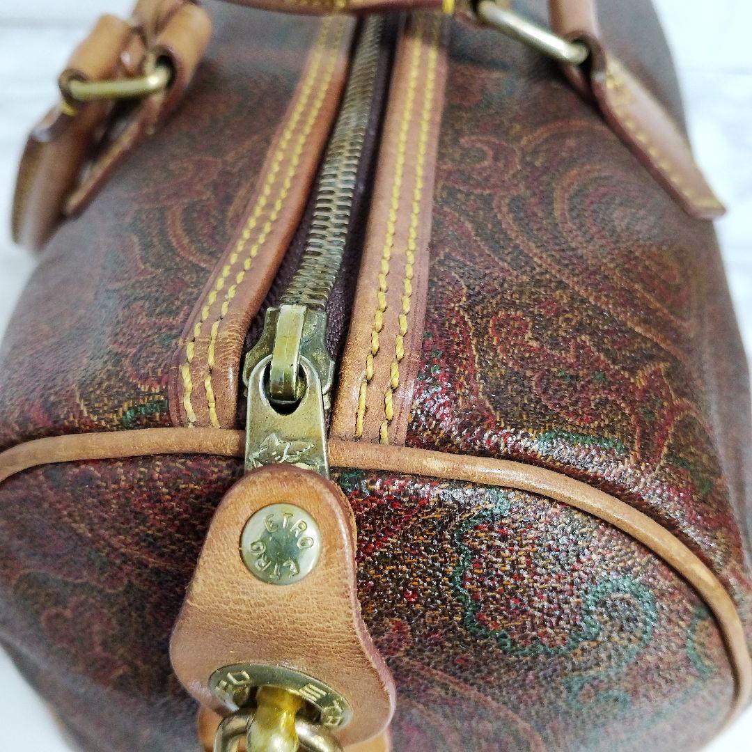 値下げ❢　ETRO エトロ ペイズリー ミニボストンカデナ 鍵 クロシェット