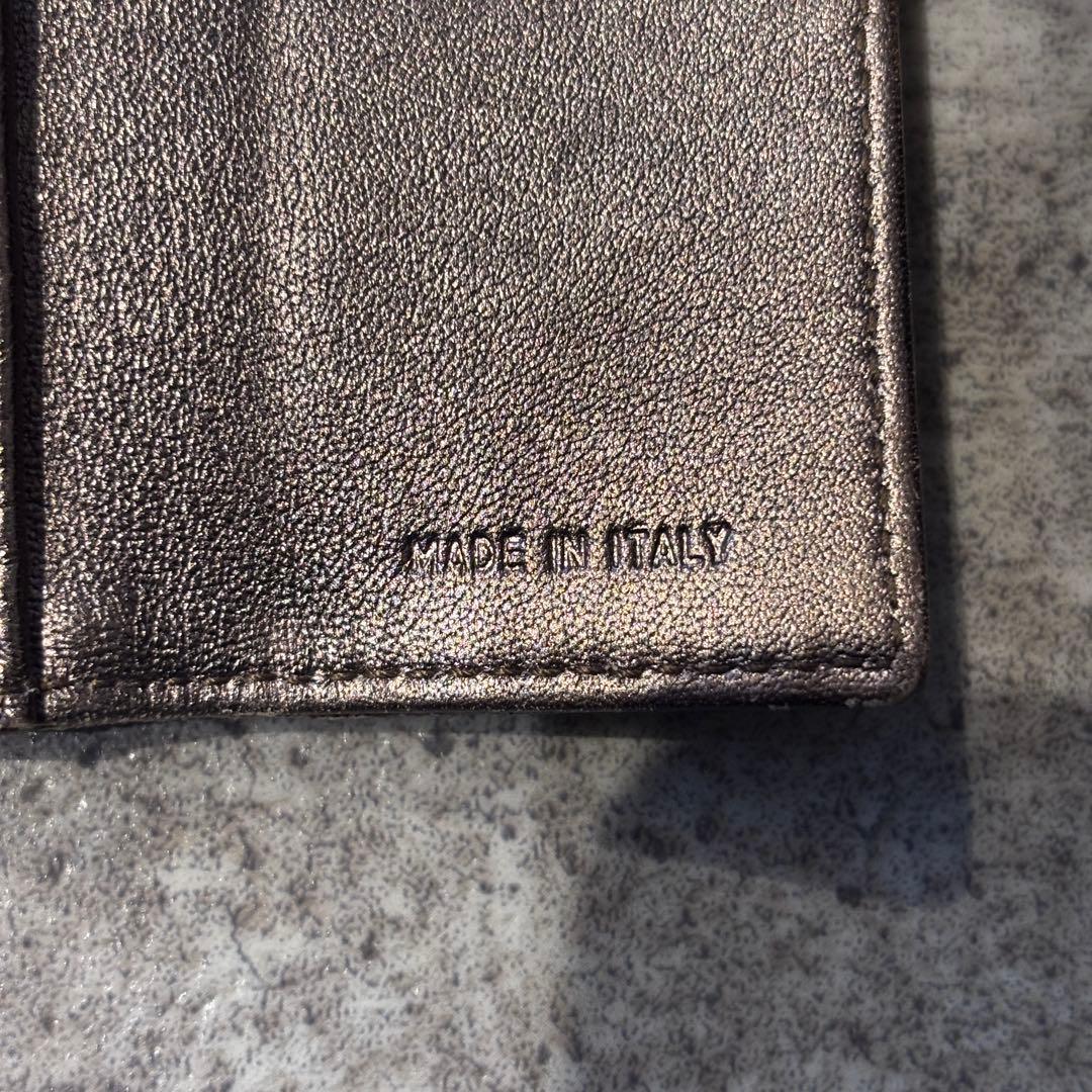 小物 MIU MIU Archive Clasp Wallet y2k Gold
