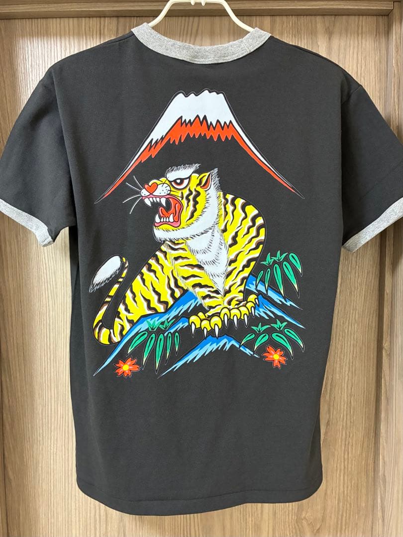 虎 スカジャン オリジナル プリント Tシャツ クリームソーダ ロカビリー