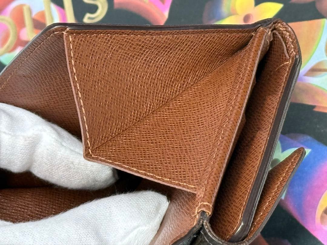 ルイヴィトン　ポルトフォイユ・エリーズ　ダブルホック　コンパクト財布