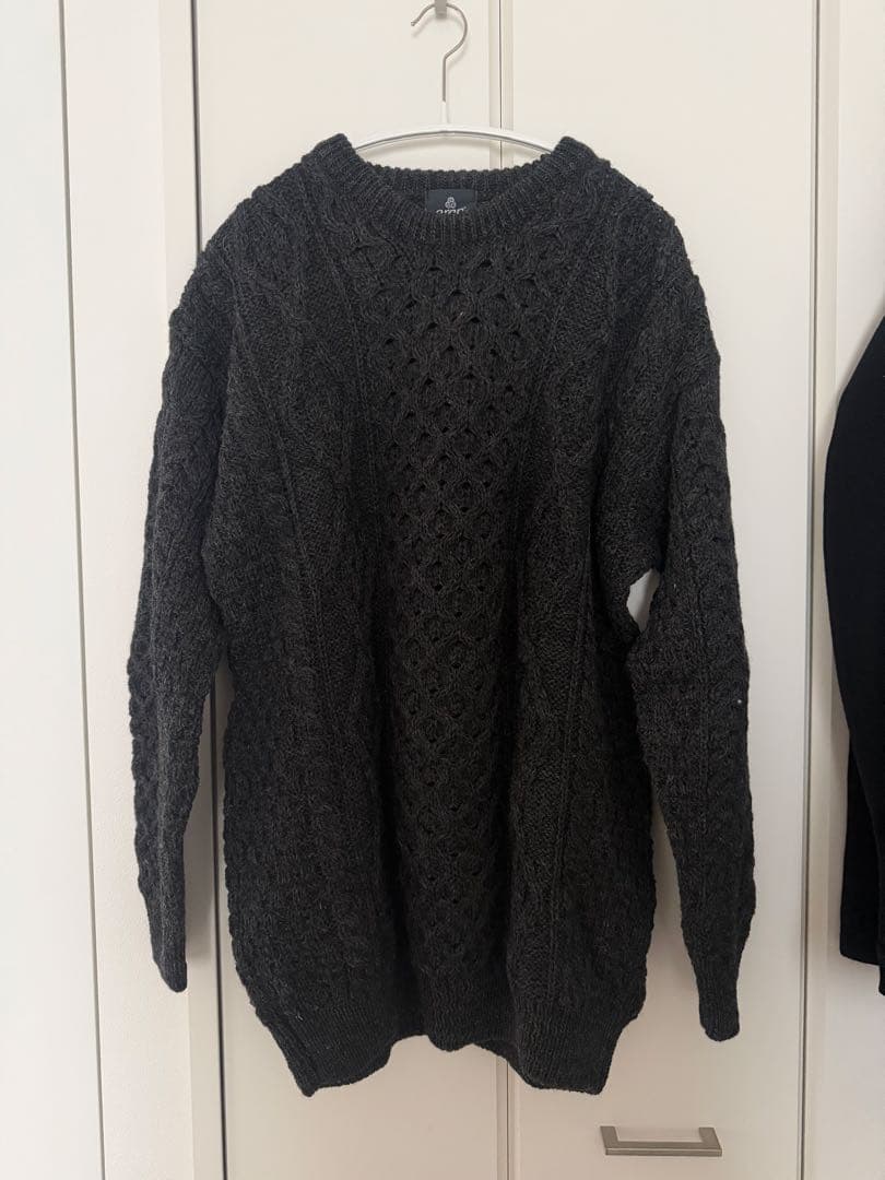 Aran Woollen Mills　アランニットセーター(チャコール)