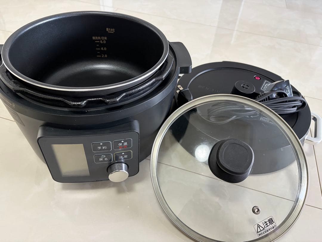 アイリスオーヤマ　電気圧力鍋 4Lブラック