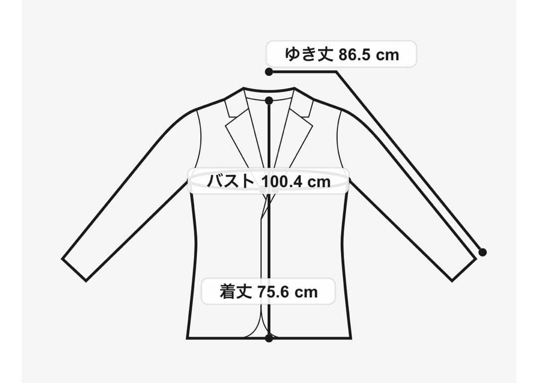 RECTO レクト　シグネチャーカーブネックジャケット