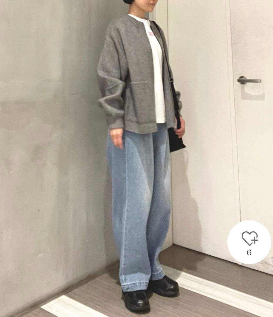 かぐれ　新品　今季　フェードデニムイージーパンツ　ジーンズ　2026春夏