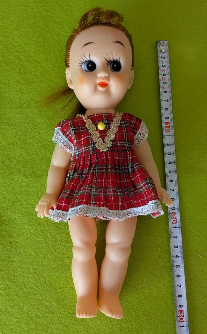 昭和レトロ カールちゃん 30cm ソフビ 日本製 カール人形 美品 時代物