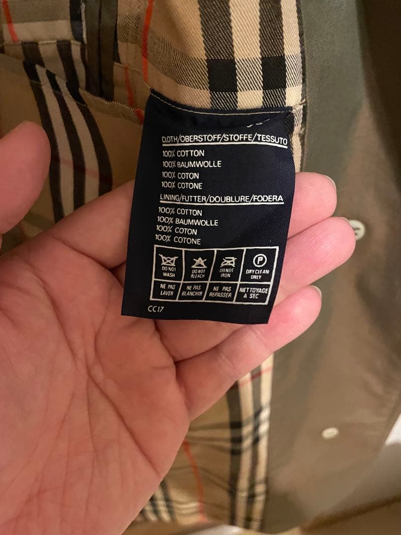 Burberry シングルトレンチコート マルゼン別注 イギリス製 玉虫カラー