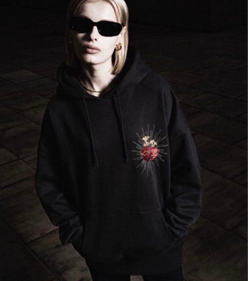 【新品未使用】NIL DUE / NIL UN ハート パーカー 黒 ガゼット