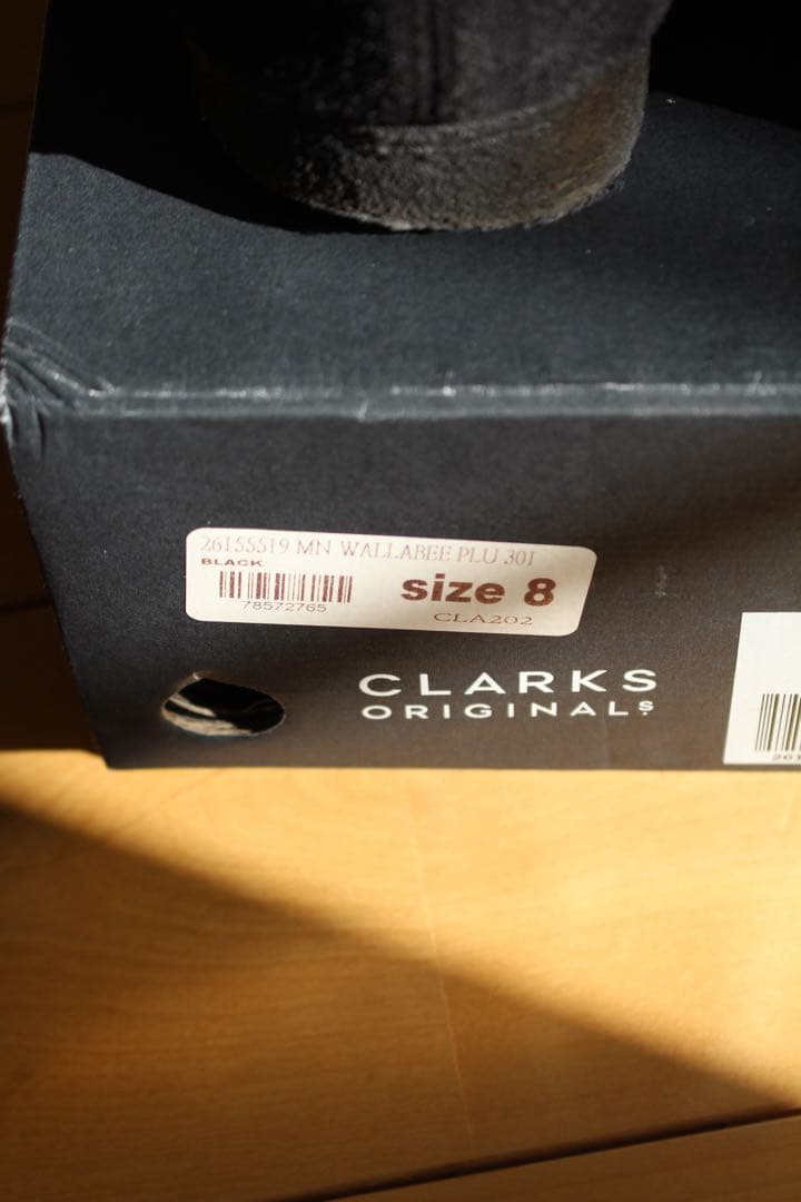 【26.5cm/UK8】Clarks Wallabee 『BLACK』